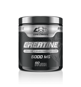 Creatine Monohydrate Powder 5000mg 60 Servings By Core Champs