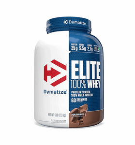 Elite 100% Whey Protein Powder 5lbs By Dymatize