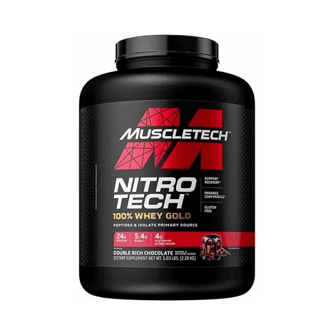 NitroTech 100% Whey Gold 5lb By MuscleTech